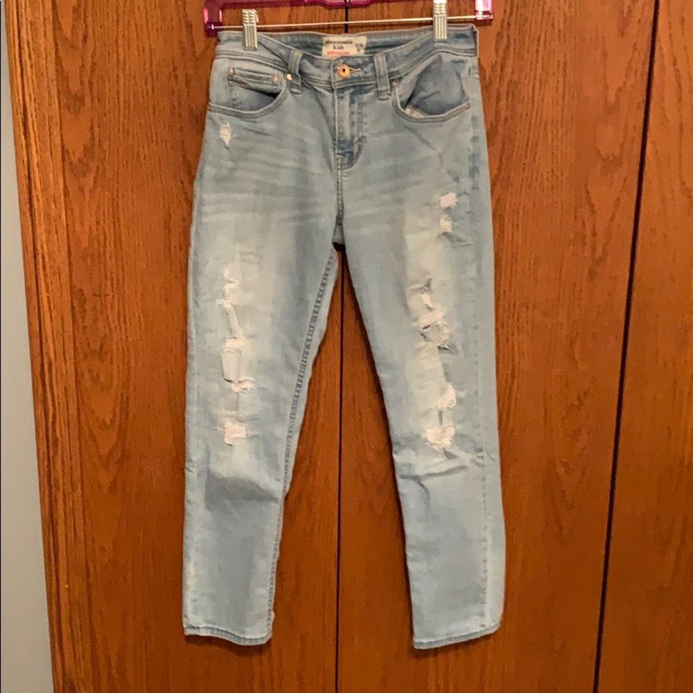 Light washed denim jeans from Abercrombie Kids